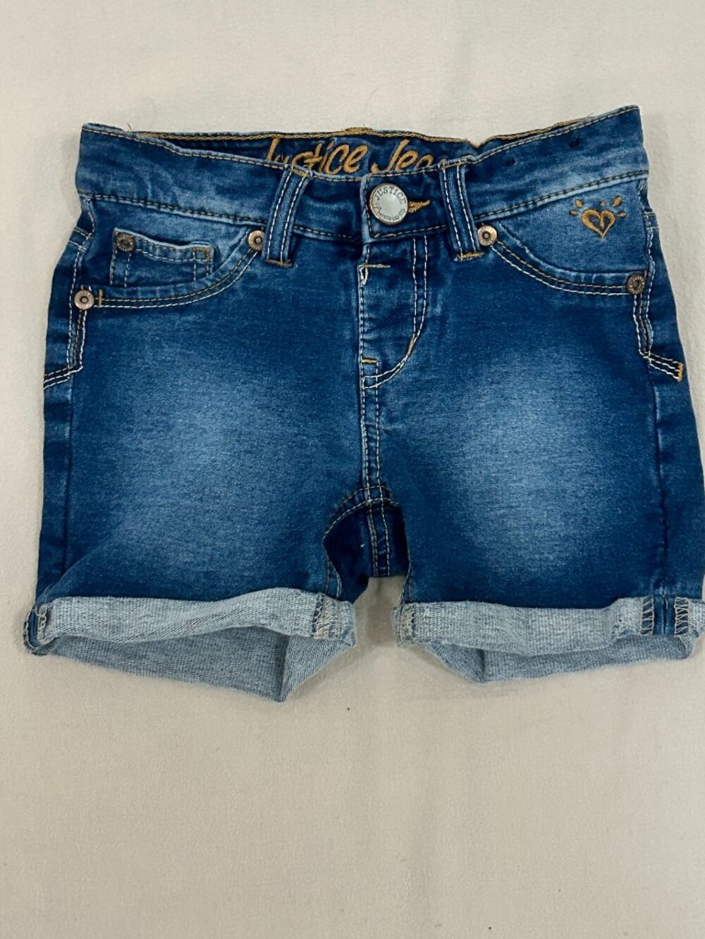 Bundle: (3) Justice Denim Shorts - Size 8S (Girls) - Picture 4 of 7